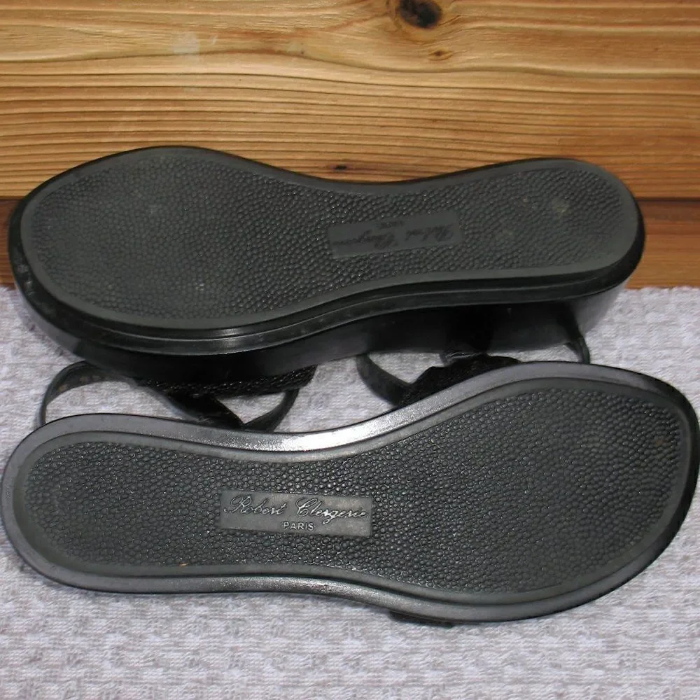 Robert Clergerie Black Platform Sandals